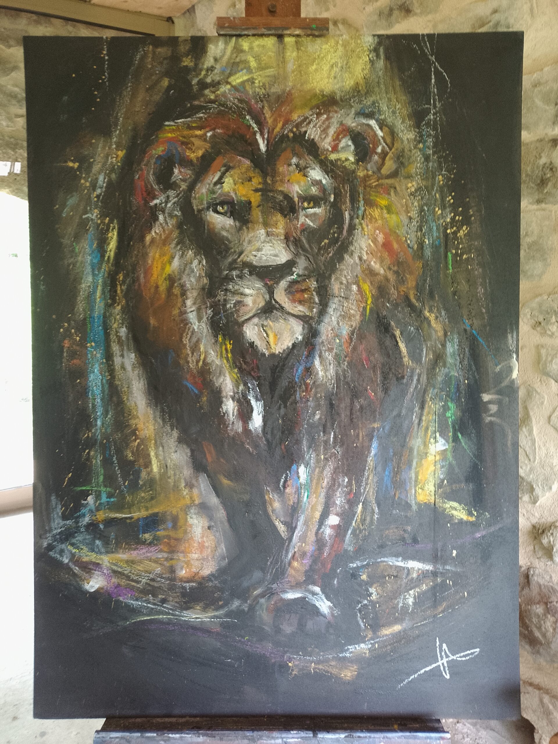 PEINTURE ORIGINALE 08- LA GLOIRE DU LION DE JUDA
